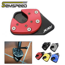 SEMSPEED Motorcycle CNC Foot Side stand Extension Kickstand Enlarge Pads Plate For HONDA X-ADV 750 X ADV XADV 750 2017-2019 2020 2024 - buy cheap