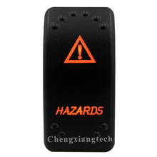 Orange Led Light -Rocker Switch- Laser Eatched- HAZARDS- for Car Boat Carling ARB NARVA 4X4 Type -Waterproof IP68 2024 - buy cheap