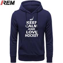 Keep Calm And Love Ice Hockeyer Canada Sportser Canadian Funny Humor Streetwear Cotton long Sleeve Hoodies, Sweatshirts 2024 - buy cheap