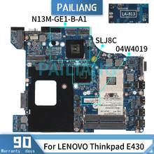 PAILIANG-placa base para ordenador portátil LENOVO Thinkpad E430, placa base LA-8131P 04W4019 SLJ8C N13M-GE1-B-A1 DDR3 probada 2024 - compra barato