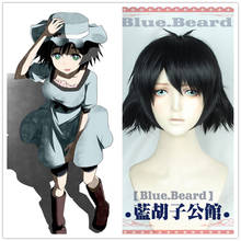 New Anime Steins Gate Ruka Urushibara Cosplay Shiina Mayuri Wig Black Short Curly Halloween Synthetic Hair + Free Wig Cap 2024 - buy cheap