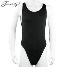 Mens Sexy Lingerie Body stocking Male Sleeveles Stretchy Thong Wetlook Leotard Gay Bodysuit for Men's Undershirt BodySuit 2024 - buy cheap
