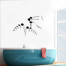 Pedicure Vinyl Wall Decal Beauty Salon Nail Decor Interior Wall Stickers Removable Mural A381 2024 - buy cheap