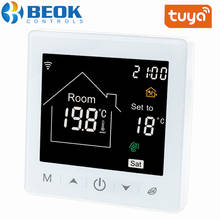 Beok 3a tuya inteligente controlador de temperatura termostato wifi para caldeira a gás quarto aquecimento semanal programável funciona com alexa 2024 - compre barato