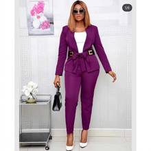 2 Piece Set Africa Clothes Spring Autumn African Dashiki New Fashion Suit Top And Trousers Super Elastic Party Lady Clothing 2024 - buy cheap