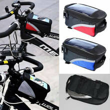 Suporte de quadro dianteiro para bicicleta 3 cores, bolsa à prova d'água para celular mountain bike mtb 2024 - compre barato