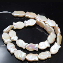 13-17MM 10Pcs Flat Fish 100% Natural Freshwater Pearl Beads Charms Jewelry Loose Bead 2024 - buy cheap