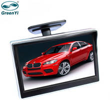 GreenYi 5 Inch TFT LCD Screen Car Rear View Mirror Monitor Support  Parking Reverse Backup Rear View System Can Connect Camera 2024 - buy cheap