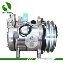 Sanden 505 SD505 5h14 Auto AC Compressor for Tractor Excavator Heavy Duty Truck 12V / 24V 2 Groove V Blet Pulley 2024 - buy cheap