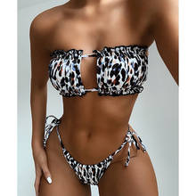 Leopard Bikinis Set For Women Swimsuit Summer Beach Wear Brazilian Biquinis Feamle Bathing Suits 2021 Sexy Women Bikini Swimwear 2024 - купить недорого