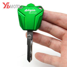 Funda de aluminio para llavero de motocicleta kawasaki Ninja, cubierta para llavero de alta calidad, 400, 2018, 2019, 2020 2024 - compra barato