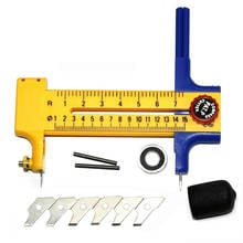Adjustable Compasses Circle Cutter 10mm-150mm with 6 Blades For Cutting Paper Film Vinyl Rubber Leather Cutter Tool 2024 - buy cheap