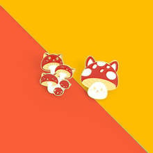 lovely Mushroom Enamel Lapel Pins Cartoon Plant Brooches for Women Men Unisex Bag Hat Backpack Jewelry Gift for Friend Wholesale 2024 - buy cheap