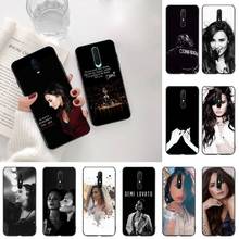 Cutewanan demi lovato caso de telefone do cliente para oppo a5 a9 2020 reno2 z renoace 3pro realme5pro 2024 - compre barato