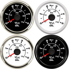 Manometri-indicador Universal de presión de combustible para coche, medidor de presión de aceite, presión de líquido, 52mm, 0-75 psi, probador de compresión de aceite de motor 2024 - compra barato