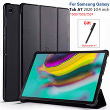 Funda para Samsung Galaxy Tab A7 10,4 ''2020 modelo (SM-T500/T505/T507), soporte de visión multiángulo, cubierta trasera con encendido/apagado automático 2024 - compra barato