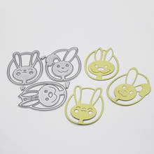 circular Rabbit head Metal Cut Dies Stencils for Scrapbooking Stamp/photo album Decorative Embossing DIY Paper Cards 2024 - buy cheap