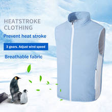 USB Fan Cooling Hiking Vest Fishing Cycling Vest Air Conditioning Work Outdoors Summer High Temperature Quick Cooling Men/Women 2024 - buy cheap