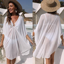 Vestido De baño De talla grande para mujer, ropa De playa, Túnica 2024 - compra barato