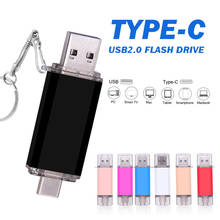 Unidad flash USB 2,0 tipo c, memoria de alta velocidad OTG de 128GB, 64GB, 32GB, 16GB y 8GB, almacenamiento Dual para Android/tabletas/PC/Mac 2024 - compra barato