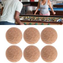 Corcho de madera maciza para Futbolín de mesa, accesorios de repuesto para máquina de fútbol Fussball, 36mm, 6 uds. 2024 - compra barato