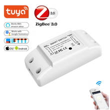 Interruptor inteligente Tuya Zigbee 3,0, dispositivo básico de automatización del hogar, Compatible con Google Home, Alexa, 16A 2024 - compra barato