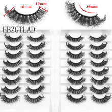 HBZGTLAD 16pairs false eyelashes 10mm-23mm fake lashes long makeup 3d mink eyelashes eyelash extension mink eyelashes for beauty 2024 - buy cheap