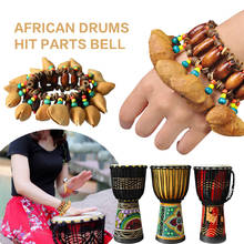 Pulseira de percussão 12*7*5.5cm, instrumento musical, sinos, acessório colorido, ortopédico, africano 2024 - compre barato