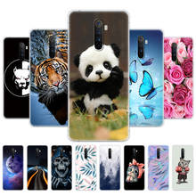 For Realme X2 Pro Case RMX1931 Silicon Cover For Oppo RealmeX2 Pro X2Pro Back Bumper Coque 6.5inch Flower Panda tiger cat 2024 - buy cheap