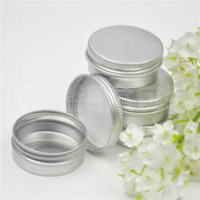 100pcs screw on lids Aluminium jars cream jars with screw lid,cosmetic case jar,15ml aluminum tins, aluminum lip balm container 2024 - buy cheap
