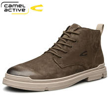 Camel Active New Fashion Outdoor Tooling Boots Genuine Leather Men's Shoes Casual Rubber Non-slip Ankle Boots zapatos de hombre 2024 - buy cheap