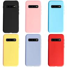 For Samsung Galaxy S10 Case Ultra Thin Shockproof Soft TPU Matte Solid Color Cover For Samsung galaxy S10 S10e S 10 Plus e Case 2024 - buy cheap