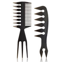 Escova de cabelo modeladora profissional 2021, pente de óleo para cabeleireiro, ferramentas de barbeiro modelador de cabelos 2024 - compre barato