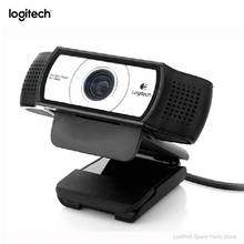 Logitech-câmera de vídeo c930c c930e hd inteligente 1080p, webcam com capa para computador, lente infravermelha, usb, 4 câmeras com zoom digital 2024 - compre barato