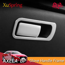 For Mazda 3 Axela 2019 2020 BP Car Co-pilot Glove Storage Box Handle Handrail Trim Frame Cover Garnish Stickers Styling 2024 - buy cheap