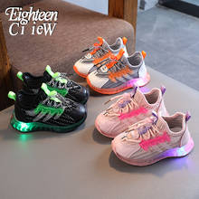 Zapatos con iluminación LED para niños pequeños, zapatillas luminosas de suela suave, transpirables, talla 21-30 2024 - compra barato