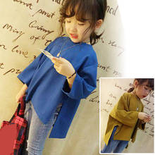Girl Tshirts Kids Spring Autumn Clothes Children Long Sleeve T Shirt for Baby Girls Tops T-shirts toddlers yellow blue 2024 - buy cheap
