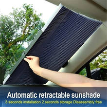 DIY Practical Heat Insulation Visor Car Sunshade Cover Windshield Cover Retractable Windshield Visor Front Window Sun Protection 2024 - buy cheap