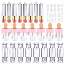 Tubo de brillo de labios con forma de lápiz, contenedores de brillo de labios, botellas de aceite, bálsamo, envases cosméticos vacíos, 10 Uds. 2024 - compra barato