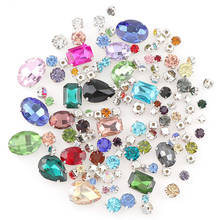 High Quality 20-100Pcs/Bag Mix Multiple Colors Multiple Shapes Glass Sew On Claw Rhinestones  Drop Shipping 2024 - buy cheap