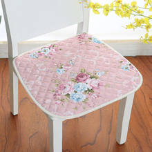 Cojín con estampado Floral para decoración del hogar, alfombrilla lavable para asiento de comedor, con vendaje, 4 colores 2024 - compra barato