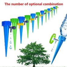 6Pcs Automatic Watering Irrigation Spike Plant Flower Pot Drip Water Control Drip Cone Spike Waterer Bottle Irrigation System 2024 - buy cheap