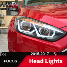 Фара для автомобиля Ford Focus 2015-2017 Focus 4 головной светильник s противотуманный светильник s дневной ходовой светильник DRL H7 светодиодный Биксеноновая лампа автомобильные аксессуары 2024 - купить недорого