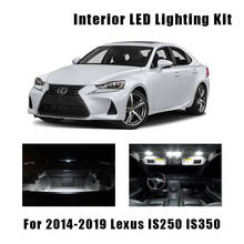 Bombillas LED Canbus blancas, Kit de luz de puerta de techo con mapa Interior para 2014-2017 2018 2019 Lexus IS250 IS350, lámpara de espejo de tocador, 12 Uds. 2024 - compra barato