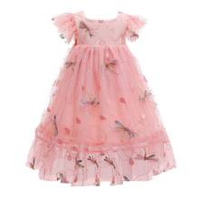 Dress for Girls Dresses Summer Dress 2021 Girl Sleeveless Embroiderey Wedding Party Dresses Children Clothing for Girls Clothes 2024 - buy cheap