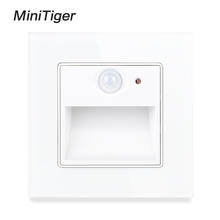 Minitiger-lâmpada para varanda, corredor, canto e escada., painel de vidro de cristal, com sensor de corpo humano. 2024 - compre barato