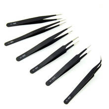 Curved Straight Tweezers Eyelash Extension Tweezers Nails Decor Picker Non-magnetic Pincet Makeup Nail Tools For Femme 2024 - buy cheap