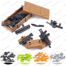 Armas de ensamblaje, conjunto de revólver, equipo del ejército, bloques de construcción, figuras de fuerzas especiales militares, modelo Moc WW2, juguetes de regalo para niños 2024 - compra barato