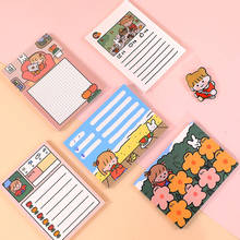 50page Non-sticky Cute Cartoon Girl Memo Pads Creative Notepad Sticky Notes Student School Stationery Office Supplies 2024 - buy cheap