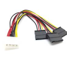 10pcs 4 pin IDE Molex to 3 Serial ATA SATA Power  Splitter  Cable connectors 2024 - buy cheap